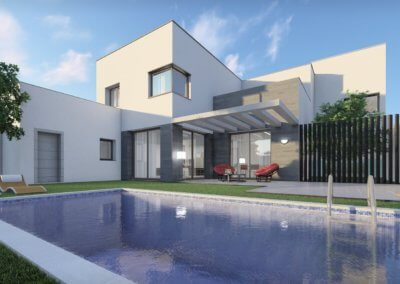 Torrejon de velasco vivienda unifamiliar render proyecto